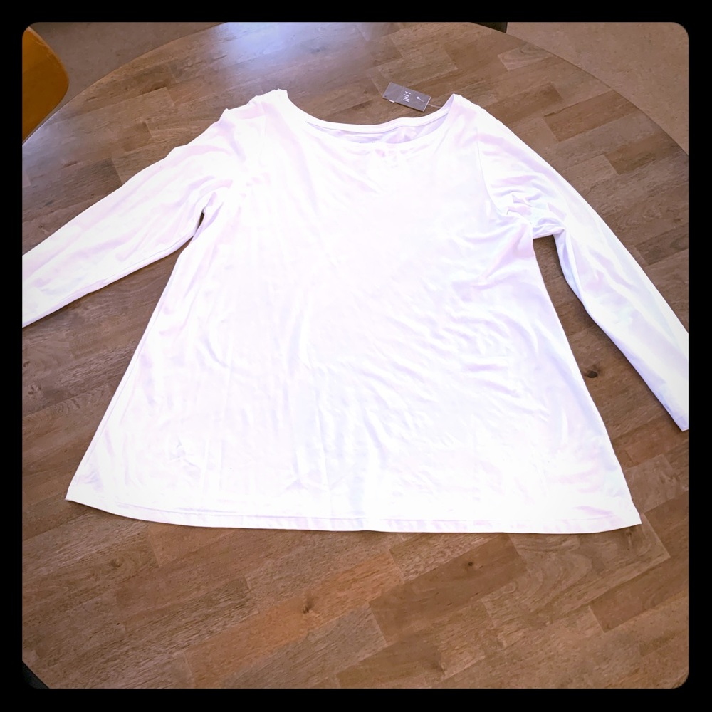NWT J.Jill White Swing Top Large